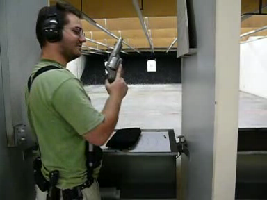 Here I am firing a .454 Casull revolver
