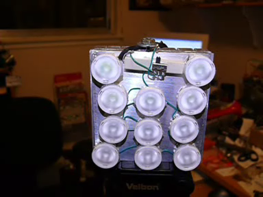 A 9- or 11-Cree, fully variable current-controlled, tripod-mountable video light.