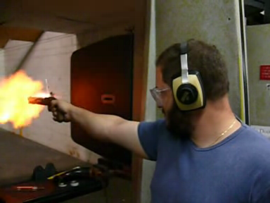 Leor firing his .54